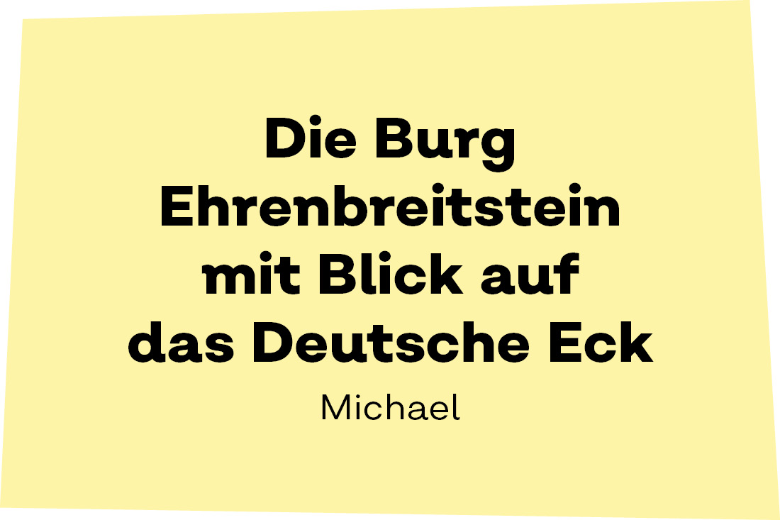 Die Burg Ehrenbreitstein mit Blick auf das Deutsche Eck. - Michael